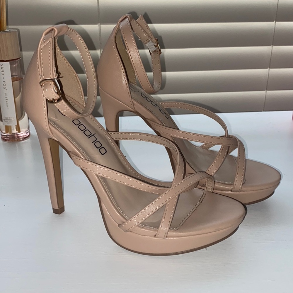 Boohoo nude heels